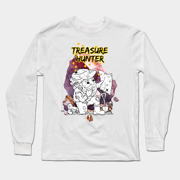 Treasure Hunter DnD fantasy character Long Sleeve T-Shirt by Moonwing